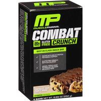 Muscle Pharm Combat Crunch Chocolate Chip Cookie Dough Baked Protein Bars, 4 count, 8.89 oz