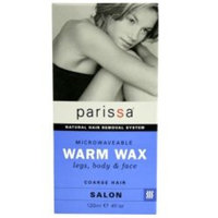 Parissa Warm Wax Hair Removal Waxing Kit, Professional Strength for Body Waxing, 4 fl oz (120ml) Wax, 3 Spatulas, 20 Strips & 8ml Azulene Oil