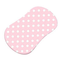 SheetWorld Fitted Bassinet Sheet (Fits Halo Bassinet Swivel Sleeper) - Pastel Pink Polka Dots Woven