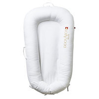 DockATot Deluxe Dock (Pristine White) - The All in One Baby Lounger, Sleep Positioner, Portable Crib and Bassinet - Perfect for Co Sleeping - Breathable & Hypoallergenic - Suitable from 0-8 months