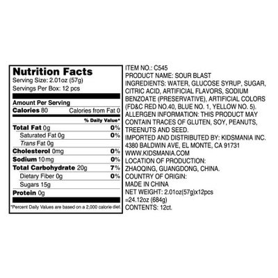 Sour Blast Candy Spray/12-ct