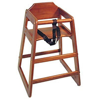 Adcraft HCW-5 Mahogany Hardwood High Chair