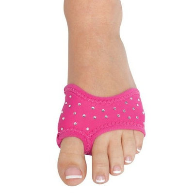 Danshuz Womens Girls Dark Tan Neoprene Ballet Slip On Half Sole Size XS-L