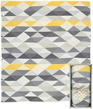 Weegoamigo Knitted Blanket- Geo Charcoal