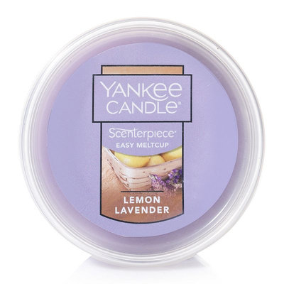 Yankee Candle Lemon Lavender Scenterpiece Wax Melt Cup, Lt Purple
