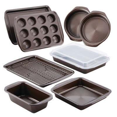 Circulon 10-Piece Non-Stick Bakeware Set, Brown