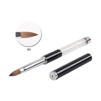 BQAN 1Pc Acrylic Nail Art Brush Kolinsky Sable Hair Nail Tools 8#