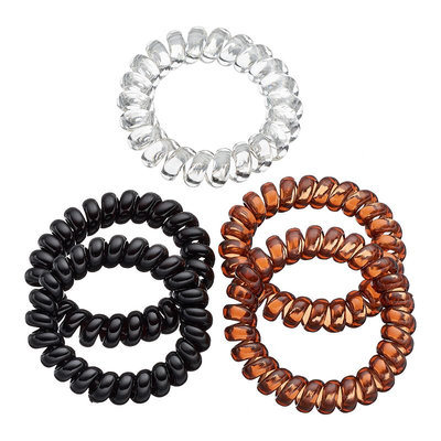 Phone Cord Hair Tie Set, Women's, Multicolor