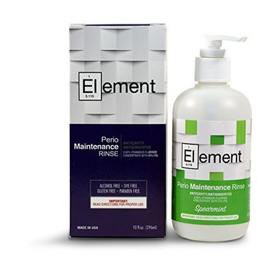'Element' 10 Fl. Oz. 0.63% Stannous Fluoride Antimicrobial Perio Rinse Mouthwash - Spearmint Flavor