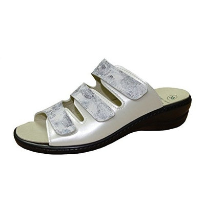 Algemare Women 's Pantalette White Leather Changeable Foot Size 36 to 41