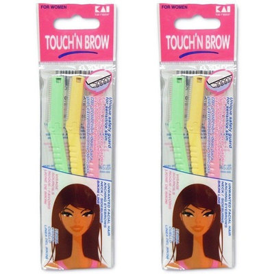 KAI TOUCH N BROW Eyebrow Razor ( Pack of 2 )