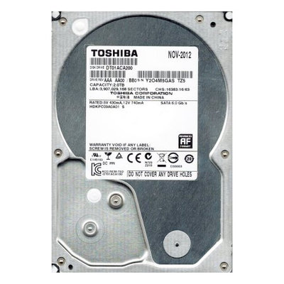 Hitachi Toshiba 2 Terabyte 2TB SATA 6.0 Gbps 7200RPM 64MB Buffer Internal Hard Drive