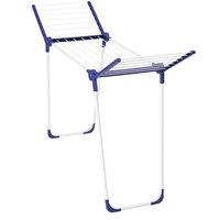 Household Essentials® Pegasus Compact Foldable Clothes Drying Rack in White/Blue