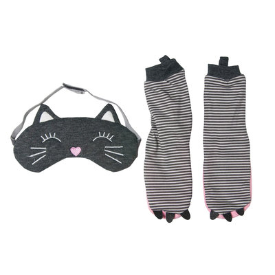 Girls 2-6 OshKosh B'gosh® Cat Socks & Sleep Mask Set, Cat L