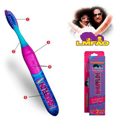 Atb BrushBuddies LMFAO Singing Toothbrush Sexy And I Know It Plays 2 Songs Music New