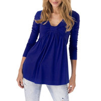 Hot Sale! Clearance! Plus Size! Todaies Women Spring Casual Basic Solid Laciness Stitching Half Sleeve T-shirt Top Blouse