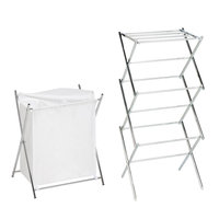 Honey-Can-Do® Drying Rack and 3-Compartment Hamper Set