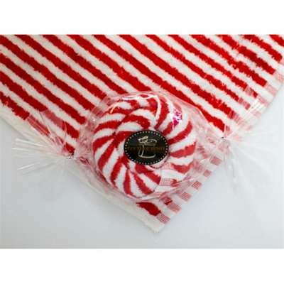 Couture Towel CT-PAPM001401 12 x 11 in. Peppermint Candy Towel Red & White - Set of 2