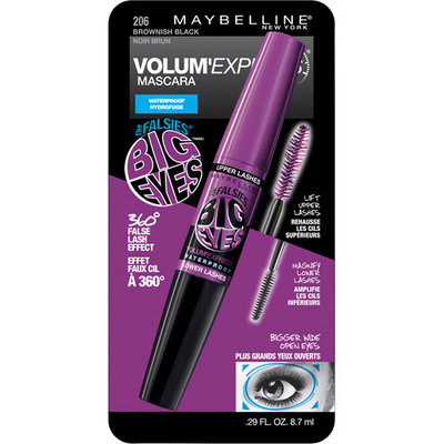 Maybelline Volum' Express The Falsies Big Eyes Waterproof Mascara Brownish Black 0.29fl oz