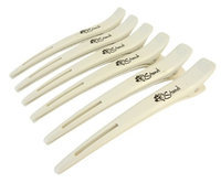 Strands Color Strands Duck Bill Hair Clips White (Pack of 10 X 6pcs)