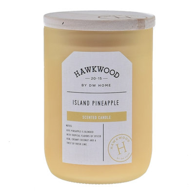 Hawkwood Island Pineapple 13.48-oz. Candle Jar, Yellow