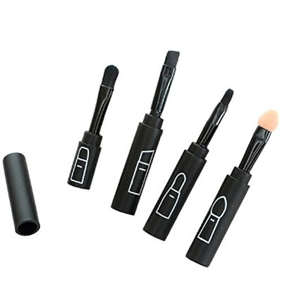 Yoyorule 4 Makeup Brush Sets Portable Eye Shadow Brush Lip Brush