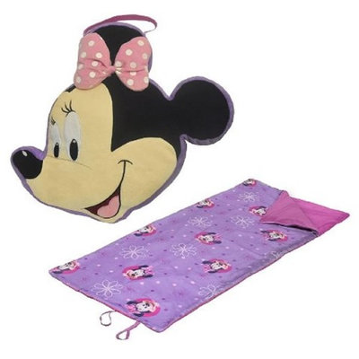Fisher-price Disney Mickey Mouse & Friends Minnie Mouse Travel Pillow & Convertible Slumber Sack Set