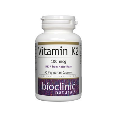 Bioclinic Naturals - Vitamin K2 100 mcg. - 90 Vegetarian Capsules