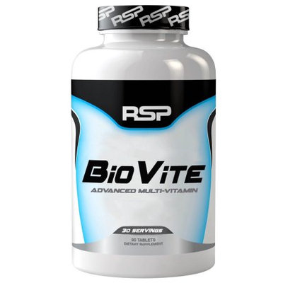 RSP Nutrition BioVite Multivitamin Tablets, 90 Ct