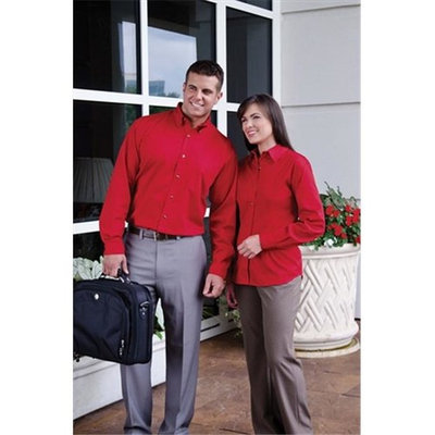00820599176999 Ladies L-S Non Stick Woven 628 Royal 4Xl