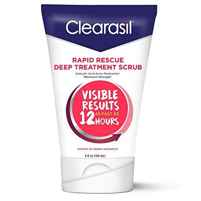 Clearasil Rapid Rescue Deep Treatment Face Scrub, 5 fl. Oz. (Pack of 5)