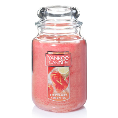 Yankee Candle Strawberry Lemon Ice 22-oz. Candle Jar, Pink