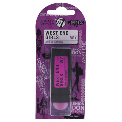 W7 W-C-13789 West End Girls City of London - Pink Candy for Women - 0.1 oz Lipstick