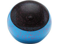 Accessory Power GG-BLUESYNC-OR3SB Blue GOgroove BlueSYNC OR3 Stylish Bluetooth Portable Wireless Urban Paint Splatter Speaker
