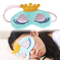 Fabal Cute Eyes Cover Crown Style Travel Sleeping Blindfold Shade Eye Mask