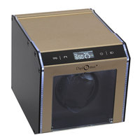Adfa, Inc. Diplomat Illuminum LED-Lit Aluminum Expandable Single Automatic Watch Winder with Timer Control and Touch Sensor Display