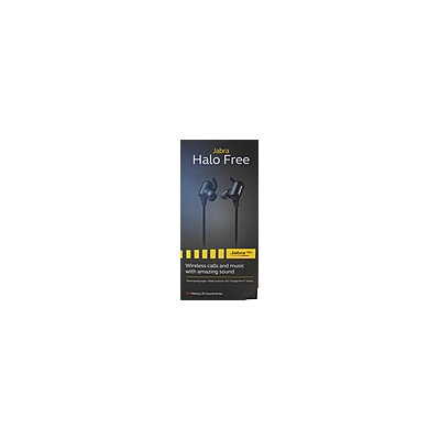 Jabra Halo Free Wireless Headphones - Stereo - Black - Wireless - Bluetooth - 32.8 ft - 16 Ohm - 20 Hz - 20 kHz - Earbud - Binaural - In-ear