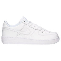 Nike Kids's NIKE FORCE 1 (PS) BASKETBALL SHOES 11 (WHITE/WHITE/WHITE)