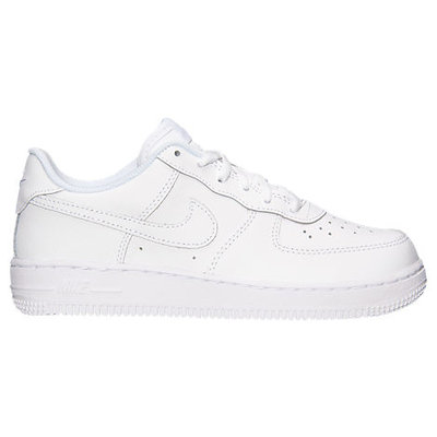 Nike Kids's NIKE FORCE 1 (PS) BASKETBALL SHOES 11 (WHITE/WHITE/WHITE)