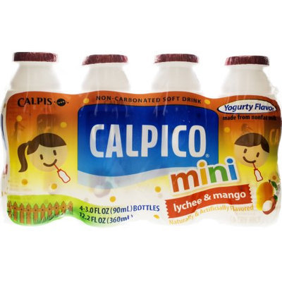 CALPICO Non-Carbonated Mini Soft Drink 4Packs -Mango & Lychee Flavor