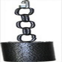 A & E Cage AE002 Platinum Medium Metal Pipe Bell On A Chain