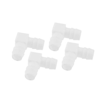 4 Pcs Fish Tank Right Angle Connector 12mm Dia for Air Line Tubing
