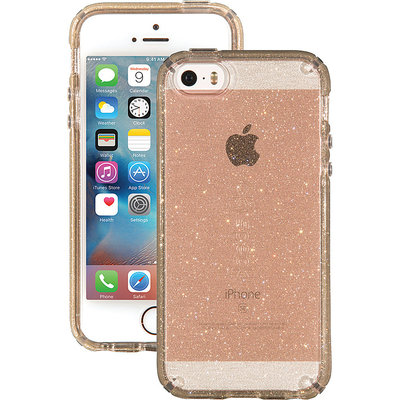 Speck - Candyshell Clear Back Cover For Apple Iphone 5, 5s And Se - Clear, Glitter Gold