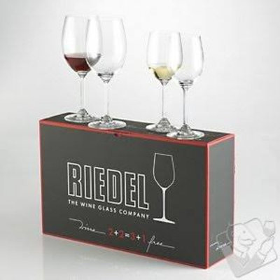 Riedel 2+2=3+1 Wine Glasses
