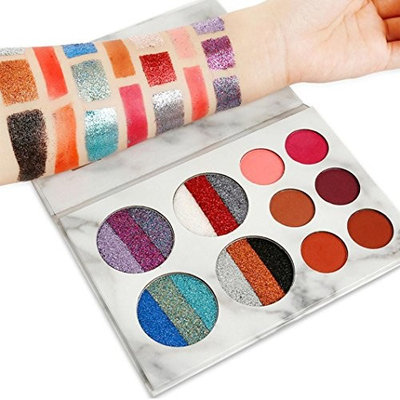 YOYORI Eyeshadow Palette Makeup Matte + Shimmer Pearlescent 10 Colors - Highly Pigmented - Professional Matte Eyeshadow Cosmetic Makeup