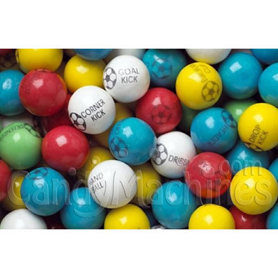 Candymachines Gumballs By The Pound - 1 Pound Bag of Soccer Ball