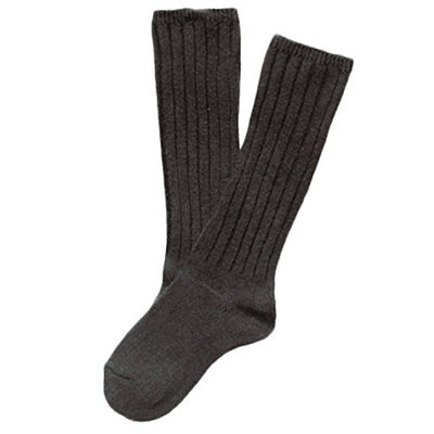 Lian LifeStyle Children 4 Pairs Knee High Cashmere Wool Socks Size 0-2Y (Dark Gray)
