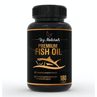 Fish Oil by Ivy Naturals || 120 Powerful Capsules || Packed with Premium Omega-3s, DHA, EPA || Promotes Heart Health || Supports Cell Growth and Metabolic Functions || 100% Satisfaction Guarantee