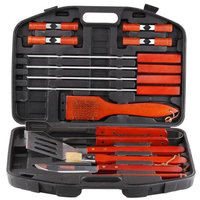 Estilo EST0194 18 Piece Stainless Steel Barbecue Grill Set with Storage Case