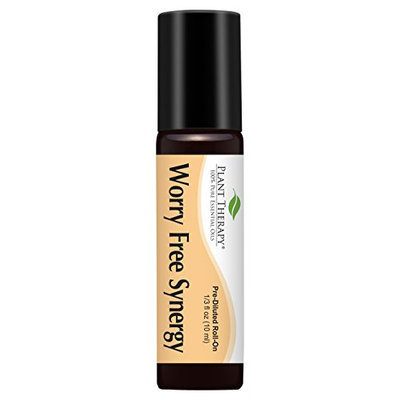 Plant Therapy Worry Free (Stress Free) Synergy Pre-diluted Essential Oil Roll-on. Ready to Use! Blend Of: Lavender